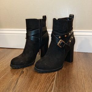 APT 9 | Chunky Black Ankle Boots
